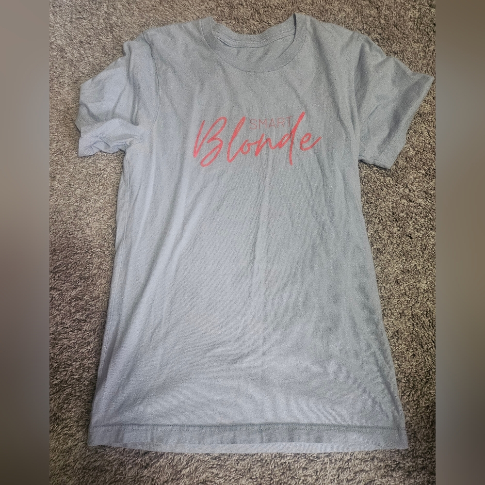 Panache Gray Tee with Pink Print
